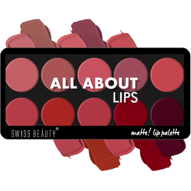 Swiss Beauty All About Matte Lip Palette 10 Color 01 image
