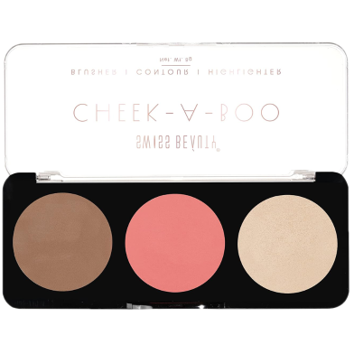 Swiss Beauty Cheek A BOO Contour Blusher Highlighter Face it up Medium 02 image