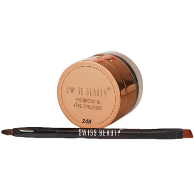 Swiss Beauty Eyebrow and Gel Eyeliner 2in1 - Black image