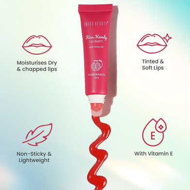 Swiss Beauty Kiss Kandy Lip Balm Pomegranate - 10ml - 8904409734752 Slide 2