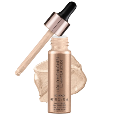 Swiss Beauty Liquid Highlighter Drop and Glow - 18 ml (02 Gold) image