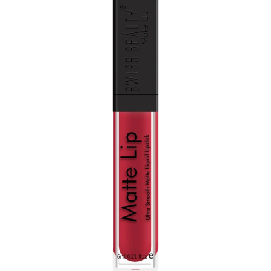 Swiss Beauty Matte Liquid Lipstick Hot Red 01 image