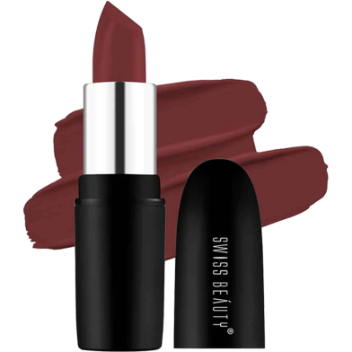 Swiss Beauty Pure Matte Lipstick Cafe Mocha 225 image