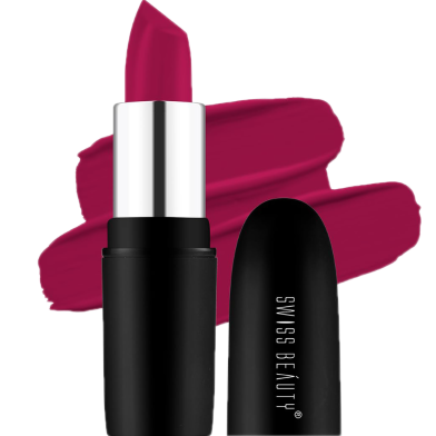 Swiss Beauty Pure Matte Lipstick Magic Maroon 211 image