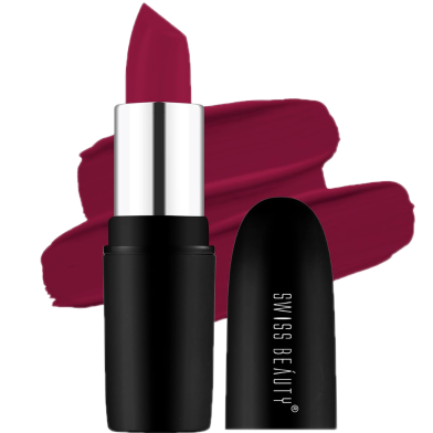 Swiss Beauty Pure Matte Lipstick Raspberry 207 image
