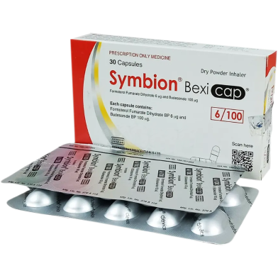 Symbion 100 mcg Plus 6 mcg Inhalation Capsule – 10's Strip image