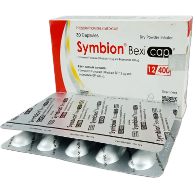 Symbion 400 mcg 12 mcg Inhalation Capsule 10's Strip image