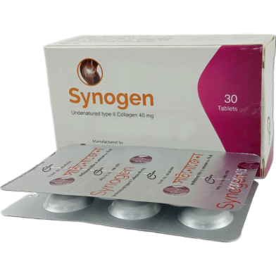 Synogen 40 mg Tablet 6's Strip image