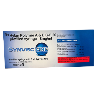 Synvisc-One 48 mg/10 ml Injection 48 mg Pre-Filled Syringe image