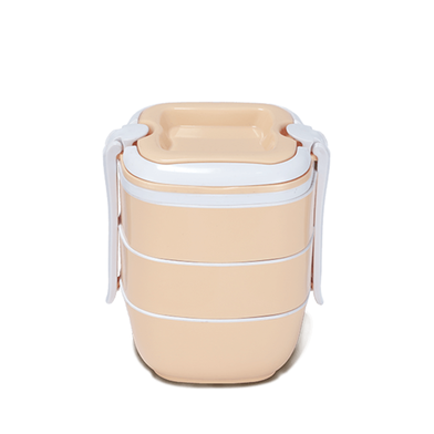 Sysco Tiffin Box SQ Three Bati Cream image