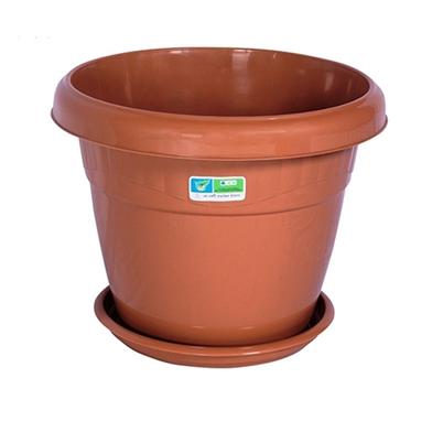 TEL Flower Tub with Tray 10L Sandal Wood - 91421 image