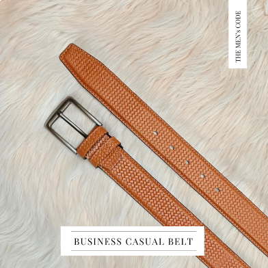 THE MEN's CODE Brown Color Pati Dice Leather Casual Belt For Men | MBD004 image