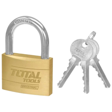 TOTAL TLK32202 Heavy Duty Brass Padlock 20mm image