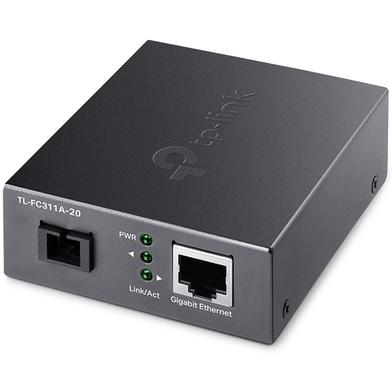 TP-Link TL-FC311A-20 10/100/1000 Mbps RJ45 to 1000 Mbps Single-mode SC WDM Bi-Directional Fiber Converter image