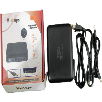 TRS Mini UPS 7500mAh 5V-9V-12V-12V Output for Router, ONU, CCTV image