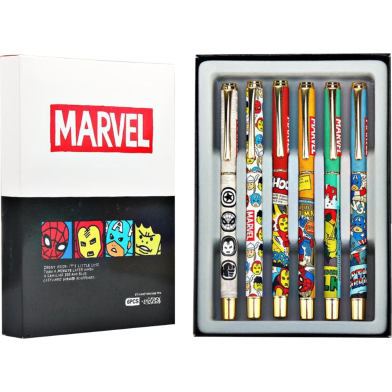 Disney Marvel Fountain Pen Hooded Nib Set 6 Pcs image