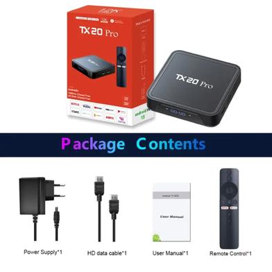 TX20 Pro 12K Android TV Box 8GB RAM 128GB ROM with Voice Control Remote image