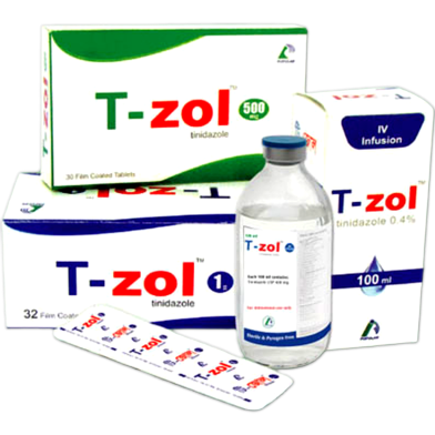 T-zol 500 mg Tablet 10's strip image