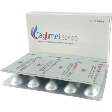 Taglimet 50 mg , 500 mg Tablet 10's Strip image