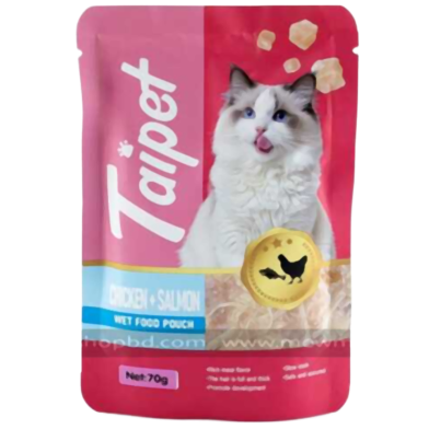 Taipet Wet Cat Food Chicken + Salmon Flavor 70g image