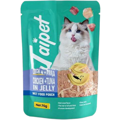 Taipet Wet Cat Food Tuna Flavor In Jelly 70g image