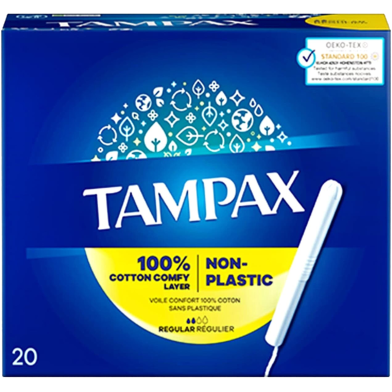 Tampax Regular Compak With Applicator Regular 20 Pcs Pack UK image