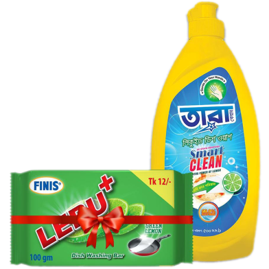 Tara Dish Washing Liquid - 500 ml (With 100 gm Lebu Bar FREE) image