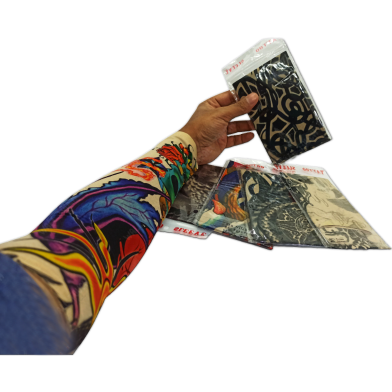 Tattoo Arm Sleeves UV Sun Protection Cycling 1 Pair image