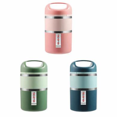 Tedemei Stainless Steel 2 Layers Lunch Box 1.13L image