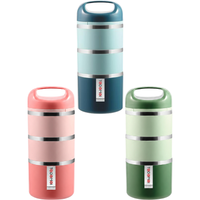 Tedemei Stainless Steel 3 Layers Lunch Box 1.43L image