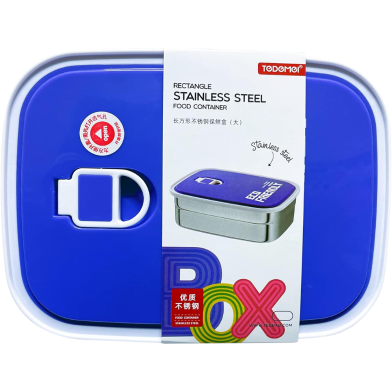 Tedemel Rectangle Stainless Steel Food Container Box 680 ml image
