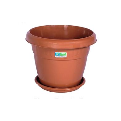 Tel Modern Flower Tub With Tray 14inch RW 14L - 93061 image