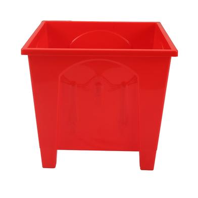 Tel Square Flower Tub 15inch Red 25L - 861584 image