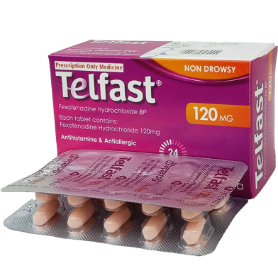 Telfast 120 mg 10's Strip Tablet image