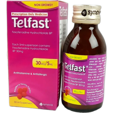 Telfast 50 ml Oral Suspension 50 ml Bottle image