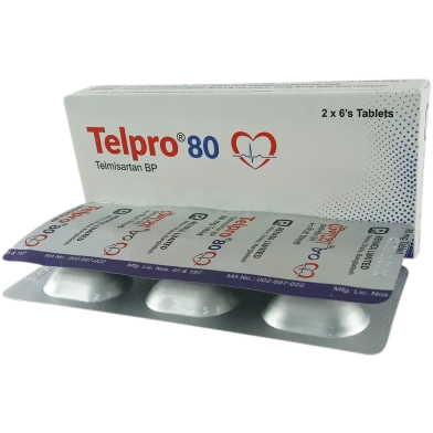 Telpro 80 mg Tablet 6's Strip image