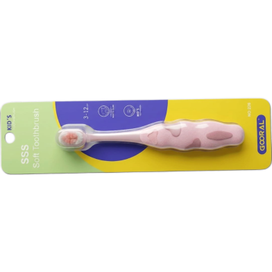 Ten Thousand Hair Bundled Bristles Fresh Macaron Color Children's Toothbrush Fine Soft Hair Baby Tooth Care -1piece image