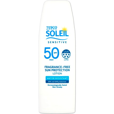 Tesco Soleil Sensitive Light Lotion SPF 30 – 200ml image