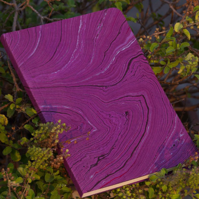 Texture Purple Notebook (Handmade Jute Board Cover) image