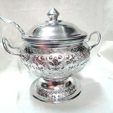 Thai Design Aluminum Rice Serving Bowl/Size 20cm image