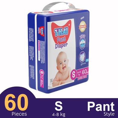 Thai Pant System Baby Diapers S Size (4-8 kg) 60pcs image