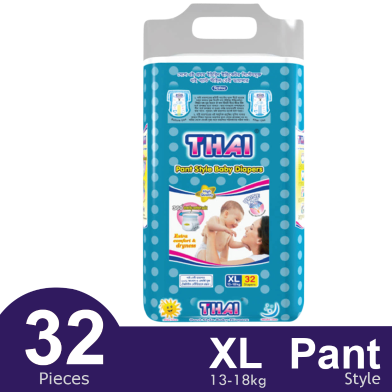 Thai Pant System Baby Diapers (XL Size) (13-18kg) (32pcs) image
