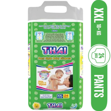 Thai Pant System Baby Diapers (XXL Size) (15-25kg) (24pcs) image
