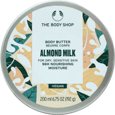 The Body Shop Almond Milk 96H Nourishing Moisture Body Butter Vegan 200ml image