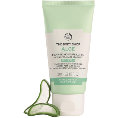 The Body Shop Aloe Soothing Moisture Lotion 15 SPF 50ml image