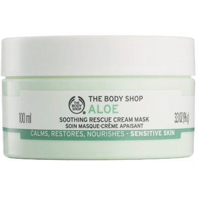 The Body Shop Aloe Soothing Rescue Cream Mask 100ml (Made in UK) image