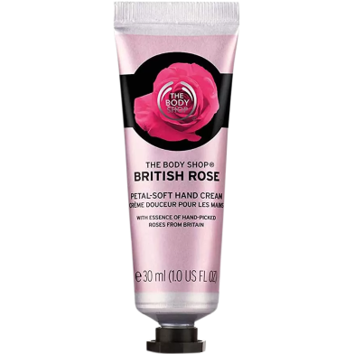 The Body Shop British Rose Petal Soft Hand Cream 30ml image