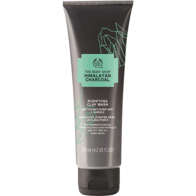The Body Shop Himalayan Charcoal Purifying Clay Wash 125ml image