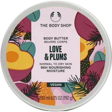 The Body Shop Love and Plums Normal To Dry Skin 96H Nourishing Moisture 200 ml image