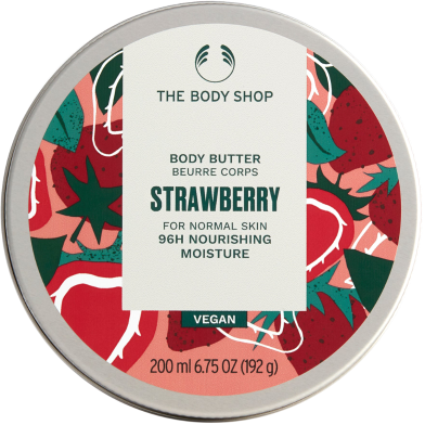The Body Shop Strawberry 96H Nourishing Moisture Body Butter 200ml image